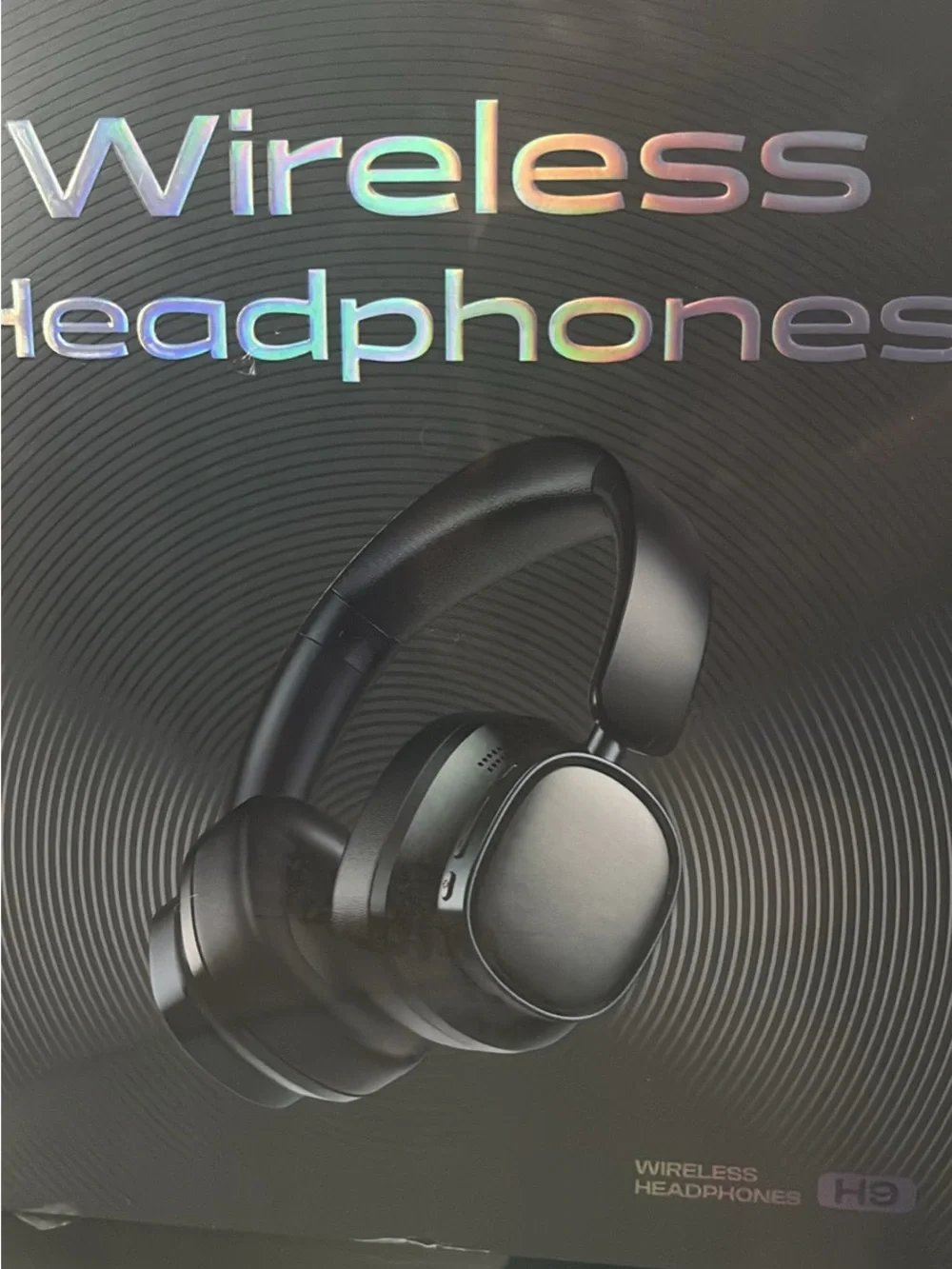 Wireless Over-Ear Headphones - Black, Comfortable Bluetooth Headset